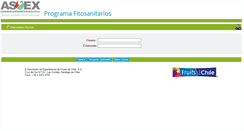 Desktop Screenshot of fitosanitario.asoex.cl